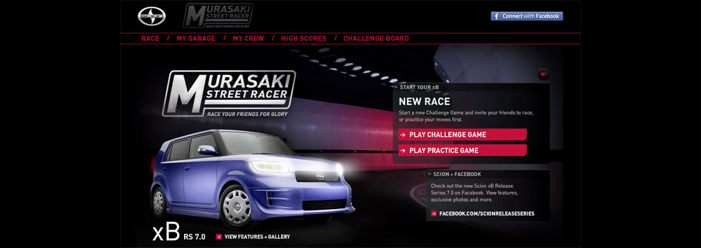 Scion Releases Murasaki Street Racer Game
