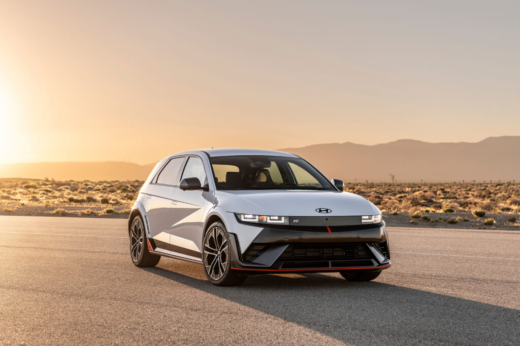 The 2026 IONIQ 5 N gains a NACS port and a lower $59,900 starting price | Image: Hyundai