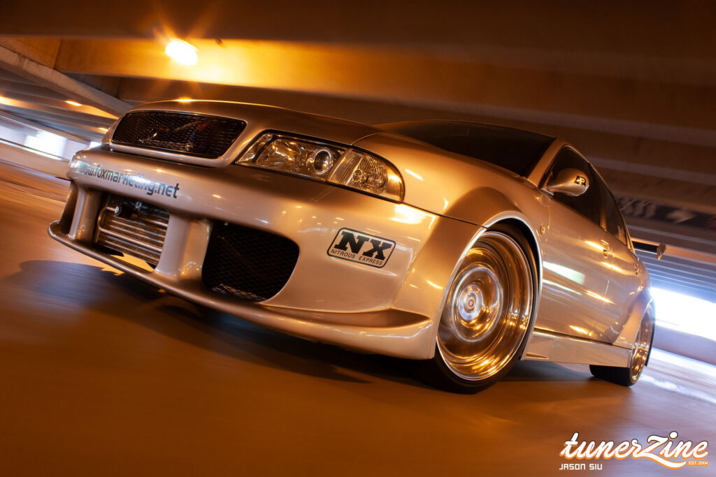 Donny Mak's widebody Audi A4 as shot for Modified Magazine in May 2004 | Image: Jason Siu