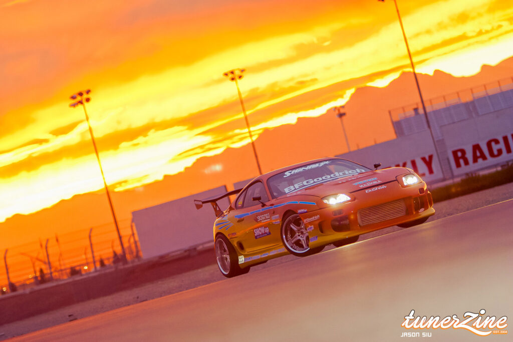 The Signal Auto MKIV Supra at sunset during SEMA 2004 | Image: Jason Siu