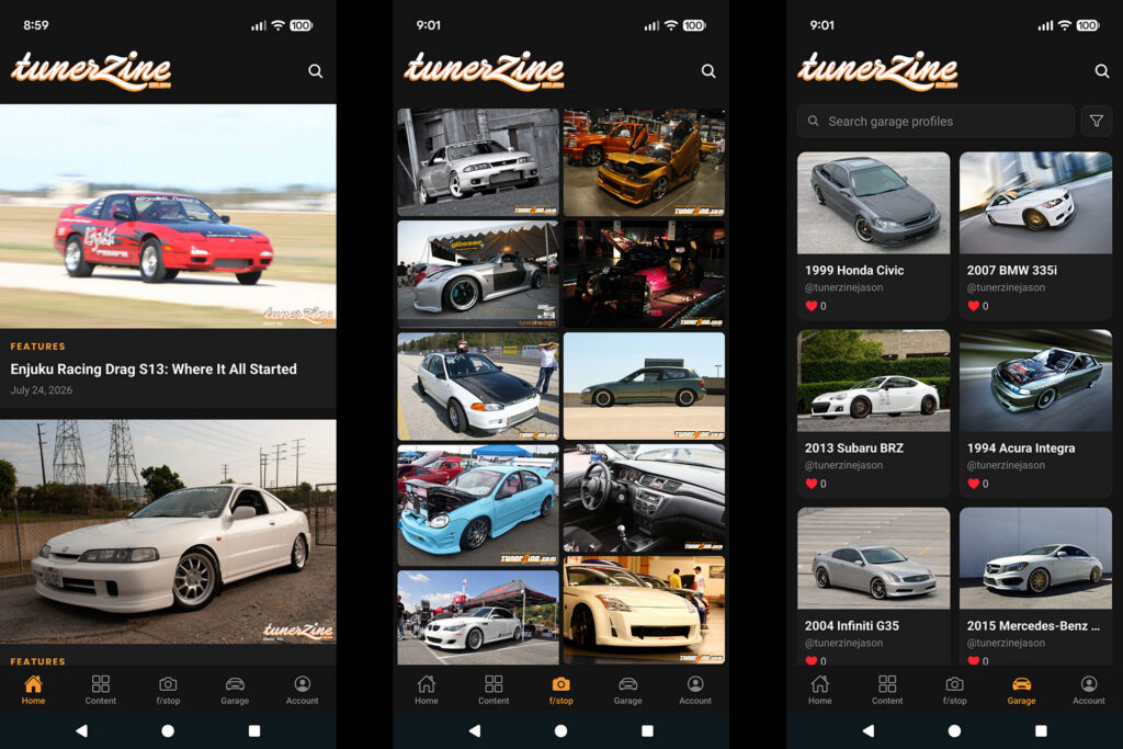 The Tunerzine app is now available on Android | Image: Tunerzine