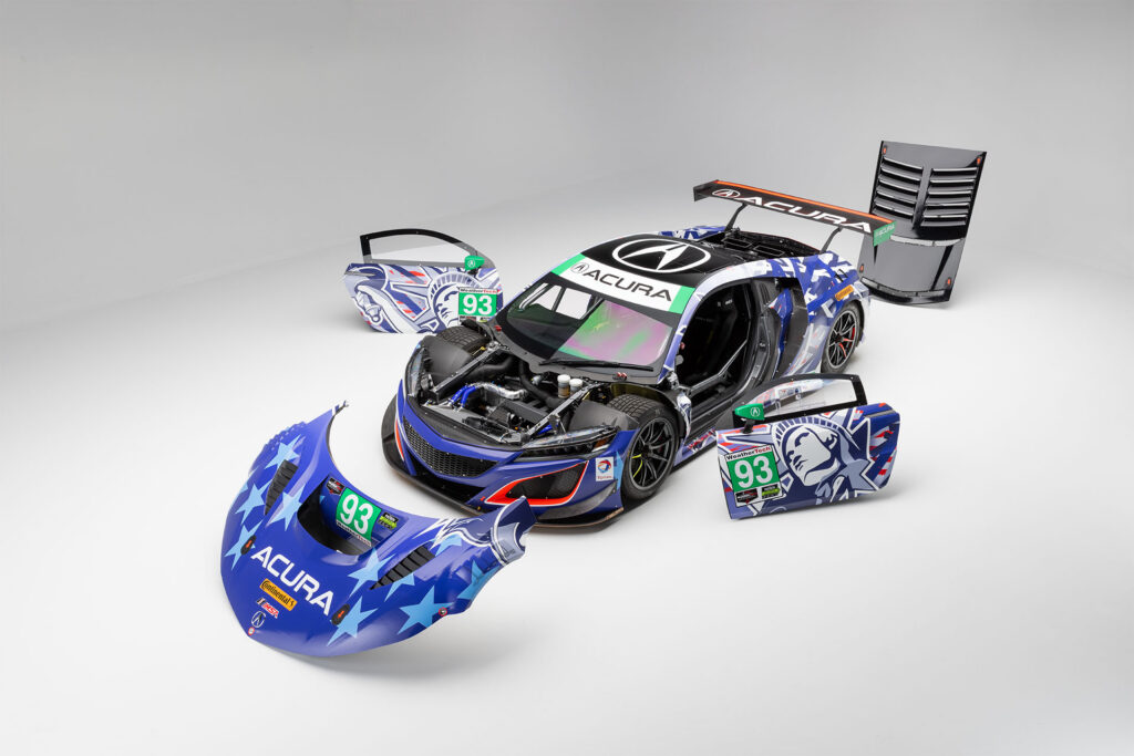 The Sebring-winning XM Satellite Radio Acura ARX-01a at The Quail | Image: Honda Racing Corporation USA