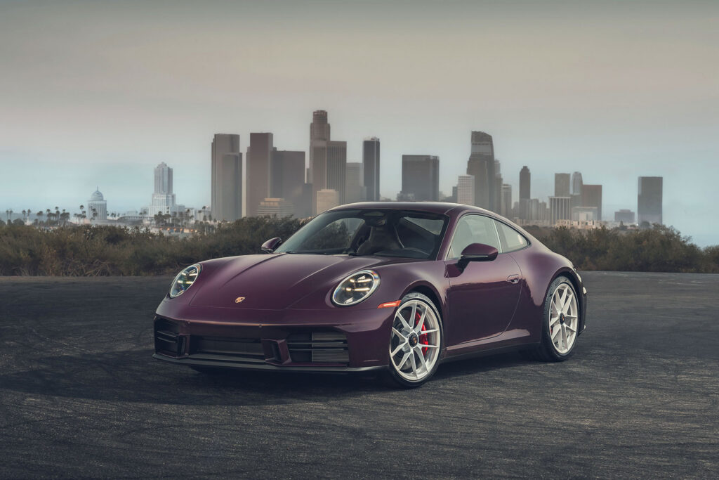 The 2027 911 Carrera S with MT Package and its walnut shift handle | Image: Porsche