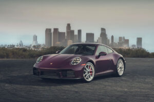 The 2027 911 Carrera S with MT Package and its walnut shift handle | Image: Porsche