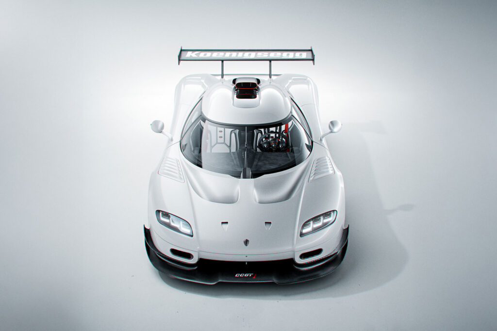 The Koenigsegg CCGT1 in its new Ghost Fibre bodywork | Image: Koenigsegg
