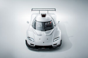 The Koenigsegg CCGT1 in its new Ghost Fibre bodywork | Image: Koenigsegg