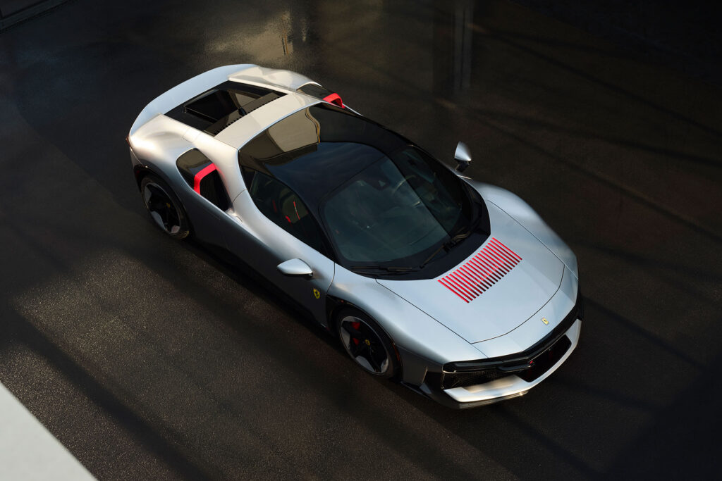 Argento Veloce paint and Rosso Lampante accents define the CZ26's exterior | Image: Ferrari
