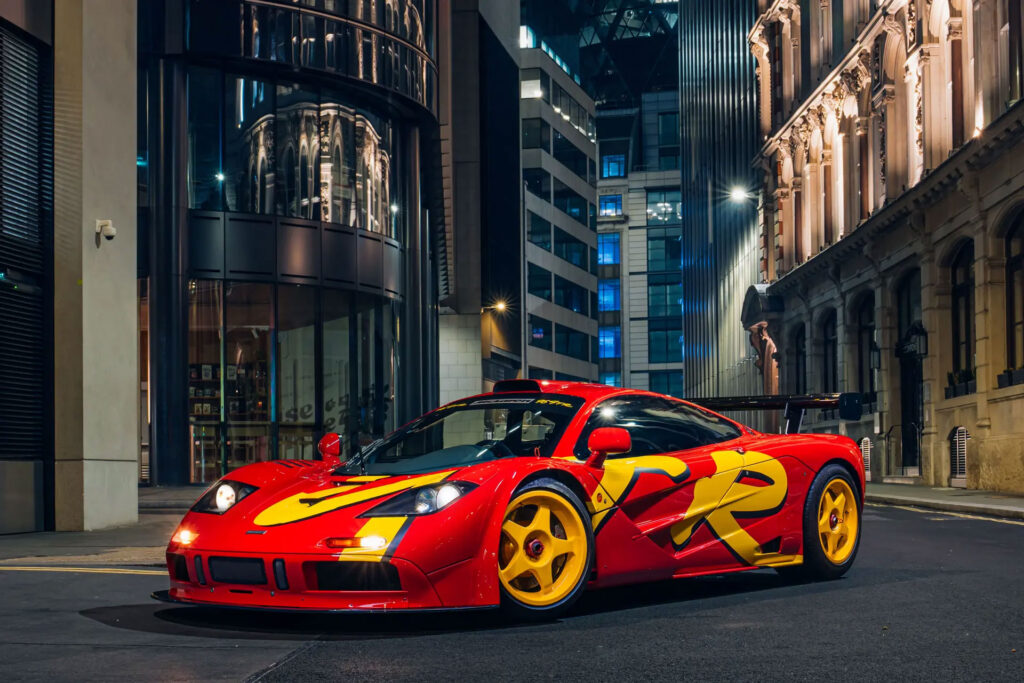 Chassis 10R wears the only factory pop art livery applied to an F1 GTR | Image: Alex Penfold for RM Sotheby's