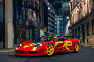 Chassis 10R wears the only factory pop art livery applied to an F1 GTR | Image: Alex Penfold for RM Sotheby's