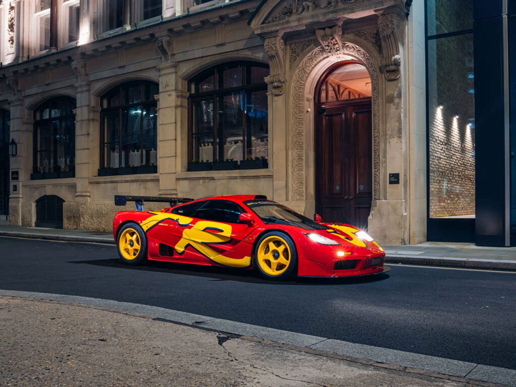 Chassis 10R wears the only factory pop art livery applied to an F1 GTR | Image: Alex Penfold for RM Sotheby's