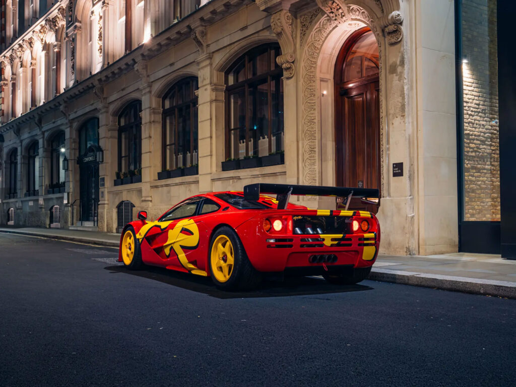 Chassis 10R wears the only factory pop art livery applied to an F1 GTR | Image: Alex Penfold for RM Sotheby's
