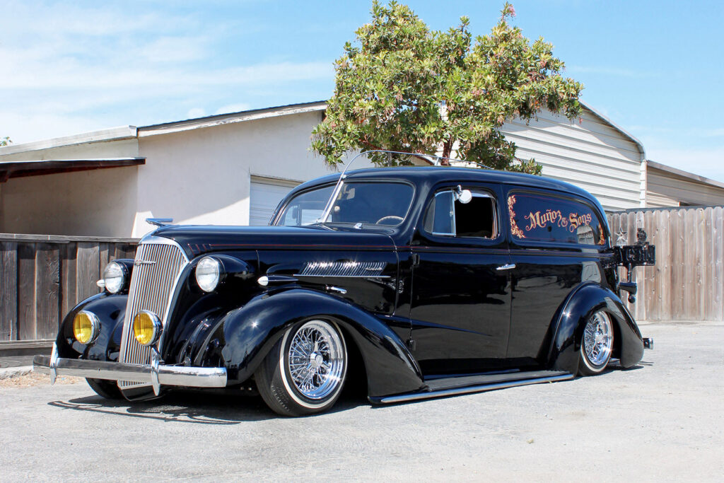 The Muñoz & Sons 1937 Chevrolet Sedan Delivery joins the Meguiar's display | Image: Meguiar's