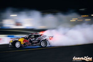 Conor Shanahan's Toyota GT86 under the lights at Evergreen Speedway | Image: @caitlinshoots