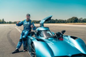 Pastrana at Dunsfold in the Spéirling prototype that holds the circuit's outright lap record | Image: McMurtry Automotive