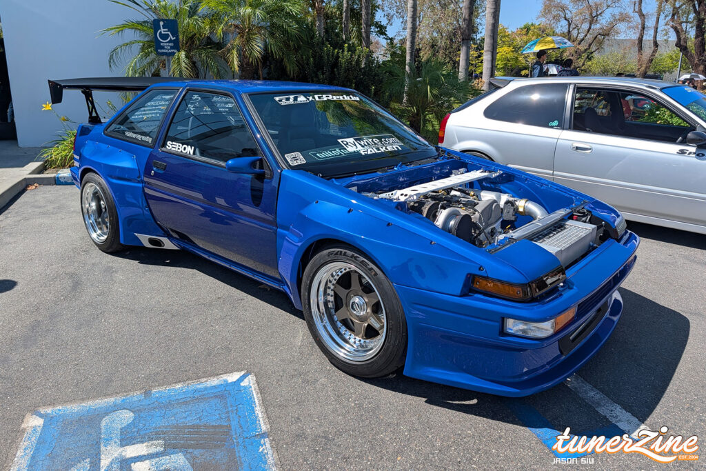 The lot at GReddy Performance Products during the Nostalgic Classics End of Summer Gathering | Image: Jason Siu