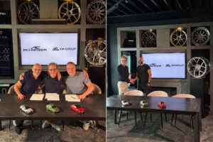 AM Group co-CEOs Luis Carrera and Patrick Meijer with AC Schnitzer managing director Rainer Vogel | Image: Urban Automotive