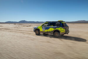 Team 200's 2025 Subaru Forester Hybrid in its 2026 Rebelle Rally livery by B. Stubbs Vinyl & Graphix | Image: Subaru